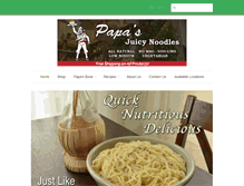 Tablet Screenshot of papasjuicynoodles.com